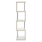 4 Tier White Gloss Shelf Unit