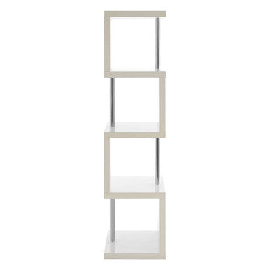 4 Tier White Gloss Shelf Unit