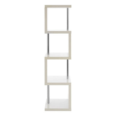 4 Tier White Gloss Shelf Unit
