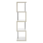 4 Tier White Gloss Shelf Unit