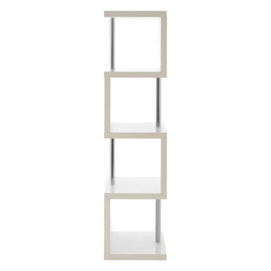 4 Tier White Gloss Shelf Unit