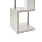 4 Tier White Gloss Shelf Unit