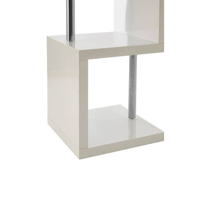 4 Tier White Gloss Shelf Unit