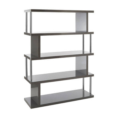 4 Tier Grey Gloss Shelf Unit