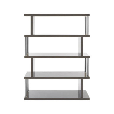 4 Tier Grey Gloss Shelf Unit