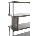 4 Tier Grey Gloss Shelf Unit