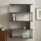 4 Tier Grey Gloss Shelf Unit