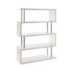 4 Tier White Gloss Wide Shelf Unit