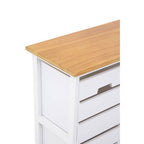 White Wooden 4 Drawer Chest