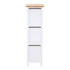 White Wooden 3 Drawer Chest