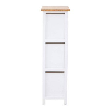 White Wooden 3 Drawer Chest