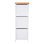 White Wooden 3 Drawer Chest
