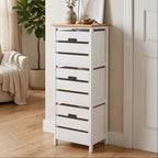 White Wooden 3 Drawer Chest