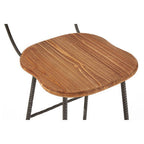 Wood and Metal Bar Chair with Rope Detail