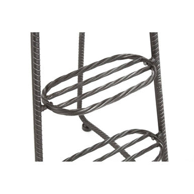 Wood and Metal Bar Chair with Rope Detail
