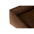 Brown Leather Effect Bar Stool