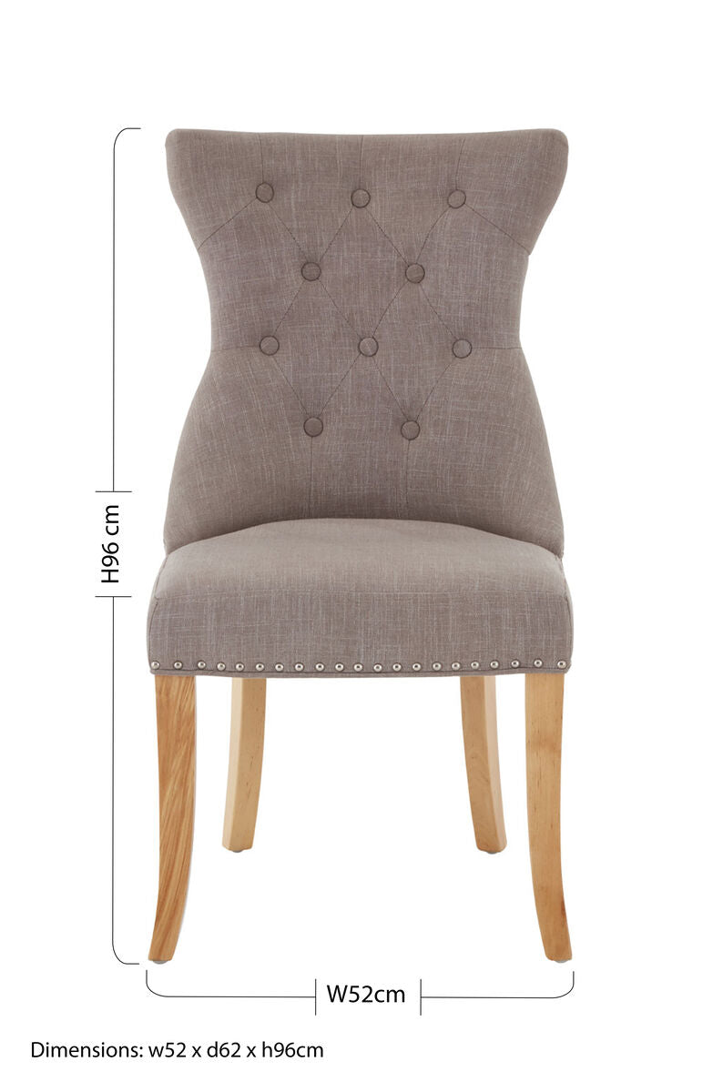 Mink Linen Dining Chair