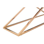 Smoked Glass and Gold Finish Criss Cross Console Table