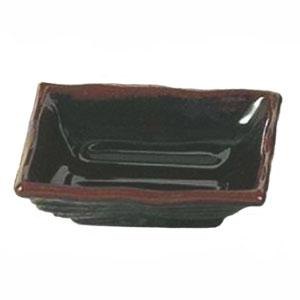 Tenmoku Square Melamine Sauce Dish 3 oz/ 4" x 4" - Dozen