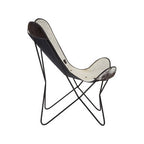 Black and White Cowhide Butterfly Chair