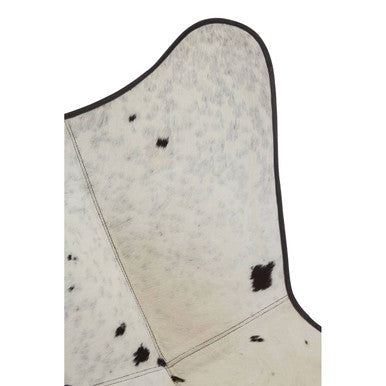 Black and White Cowhide Butterfly Chair