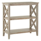 Natural Wash Two Shelf Bookcase