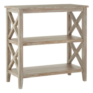Natural Wash Two Shelf Bookcase