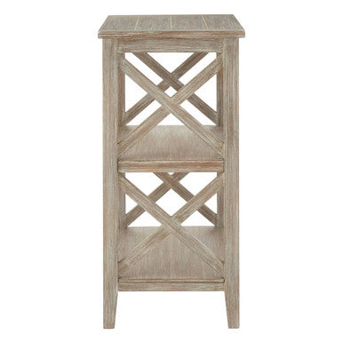 Natural Wash Two Shelf Bookcase