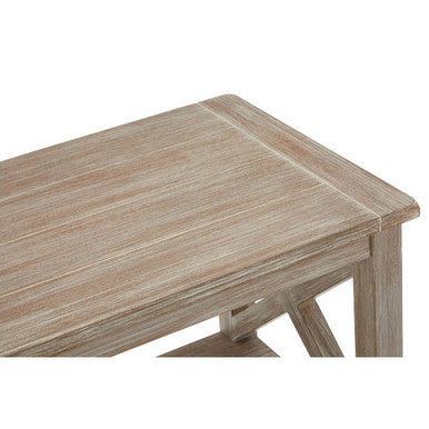 Natural Wash Two Shelf Bookcase