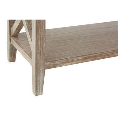 Natural Wash Two Shelf Bookcase