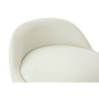White Faux Leather Bar Stool