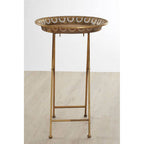 Gold Finish Folding Tray Table