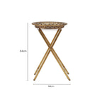 Gold Finish Folding Tray Table