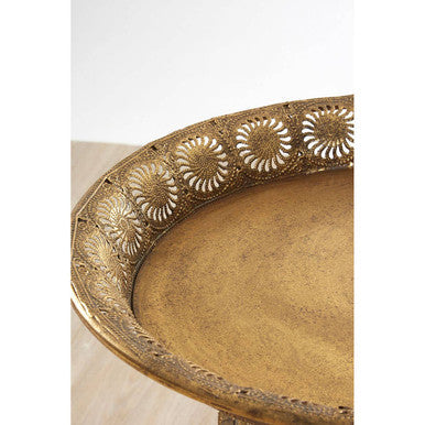 Gold Finish Folding Tray Table