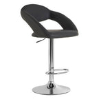Taylor Style Grey Faux Leather Bar Chair