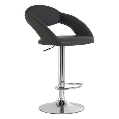 Taylor Style Grey Faux Leather Bar Chair