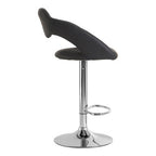 Taylor Style Grey Faux Leather Bar Chair
