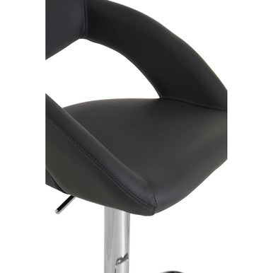 Taylor Style Grey Faux Leather Bar Chair