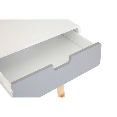 White and Grey Finish 2 Drawer Console Table