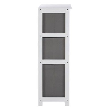 Grey Fabric 3 Drawer Chest