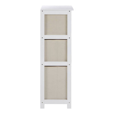 Natural Fabric 3 Drawer Chest