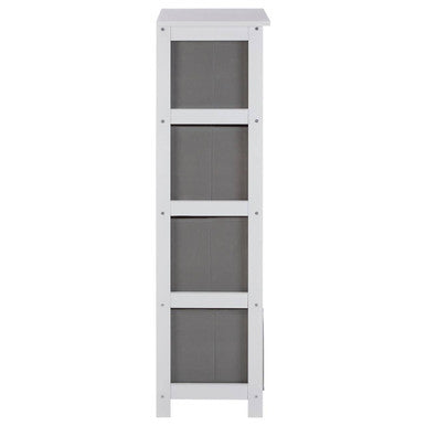 Grey Fabric 4 Drawer Chest