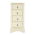Ivory Wooden 4 Drawer Chest