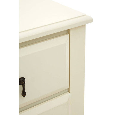 Ivory Wooden 4 Drawer Chest