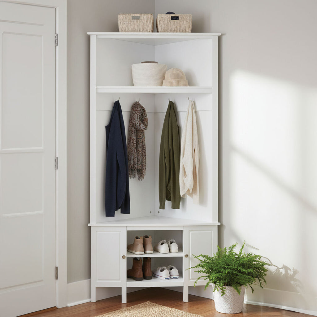 Corner Coat Bench