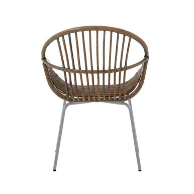 Grey Wash Natural Rattan Chair
