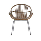 Grey Wash Natural Rattan Chair