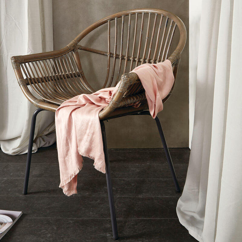 Grey Wash Natural Rattan Chair