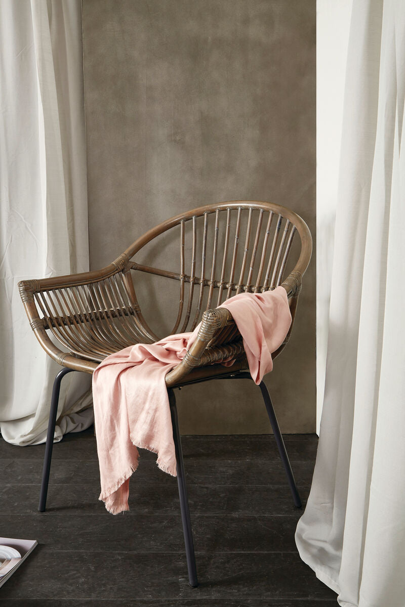 Grey Wash Natural Rattan Chair