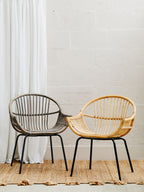 Grey Wash Natural Rattan Chair